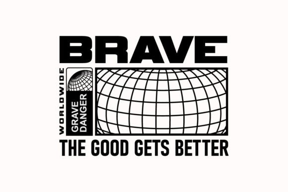 Brave Streetwear Graphic Tee Template: Your Urban Design Blueprint