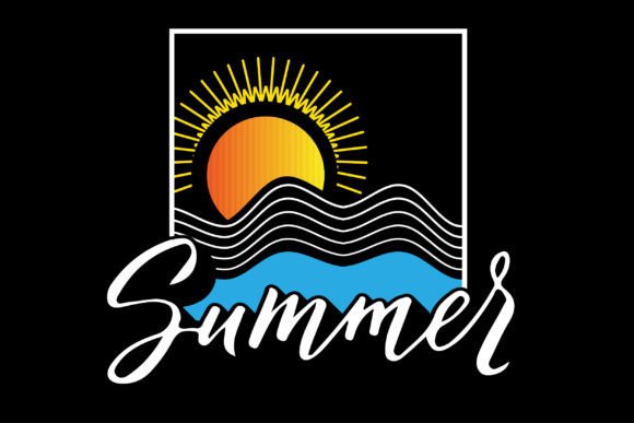 Capture the Season with Summer Vibes Graphic Tee Design