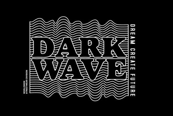 Dark Wave Quotes Graphic Tee Design
