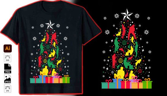Fishermas Graphic Vector Tshirt Design for Festive Branding