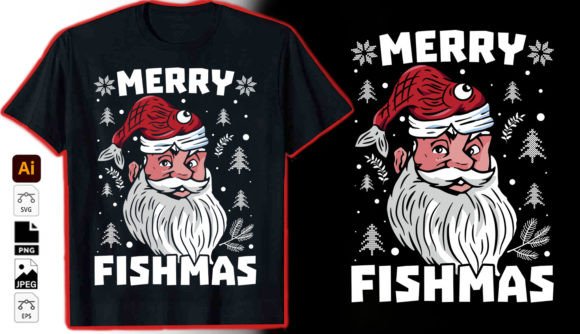 Merry Fishmas Graphic Vector Tshirt: A Festive Design Deep Dive