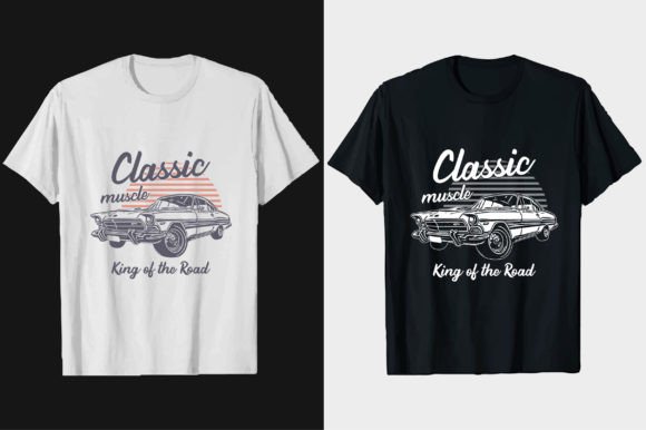 Muscle Classic Car Vector Graphic Shirt: A Bold Statement