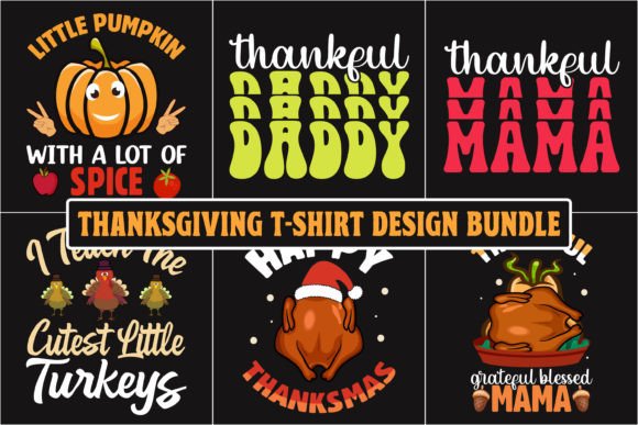 Thanksgiving Graphic Bundle 6: Instant Download Art for Creators