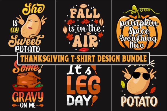 Thanksgiving Graphic Bundle5: Instant Download for Fall Projects