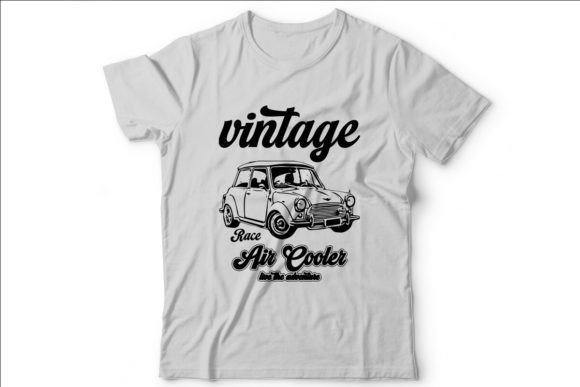 Timeless Style: The Vintage Car Vector Tshirt Design Graphic