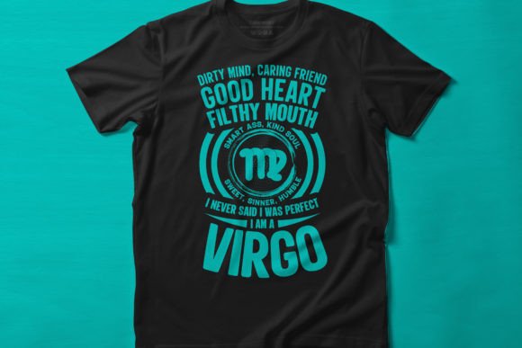 Virgo Zodiac Sign T Shirt Design: Professional Graphics for Creators